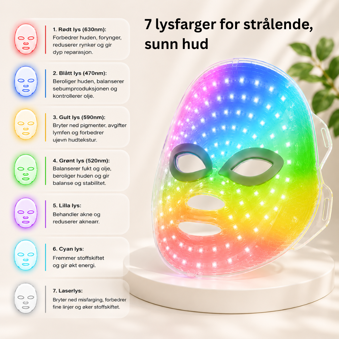 LED Lysterapimaske