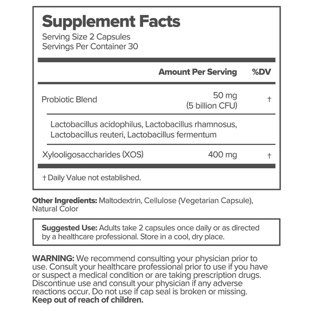 Women's Probiotic Capsules for Vaginal Balance & Daily Freshness